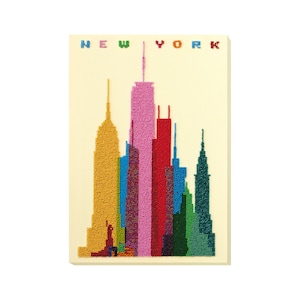 DIY Bead Embroidery Kit on Art Canvas &quot;New York City&quot; | Unique Beadwork Kit for Home Décor | B01 Abris Art, Needlework Craft Kit