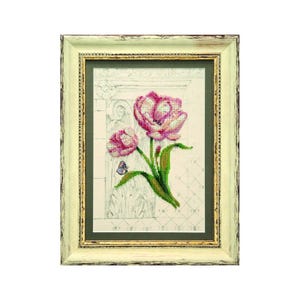 DIY Beadwork Kit &quot;Spring inspiration&quot;  11.4&quot;x7.3&quot;, Bead Embroidery Kit, DIY Craft Kit