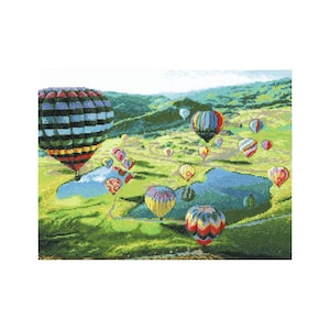 DIY Counted Cross Stitch Kit &quot;Balloons&quot;, Embroidery kit, DIY Craft Kit, Home decor