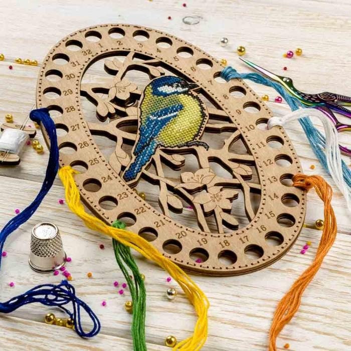 Thread Blank Wooden Thread Organizer Blank for Embroidery, Cross Stitch Patterns ...