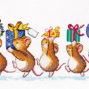 DIY Counted Cross Stitch Kit &quot;We are in a hurry to greet&quot;, Embroidery kit, Home decor, Abris Art A11