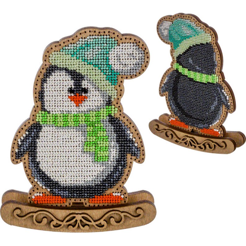 DIY Christmas Toy Kit penguin Xmas Tree Beading Etsy