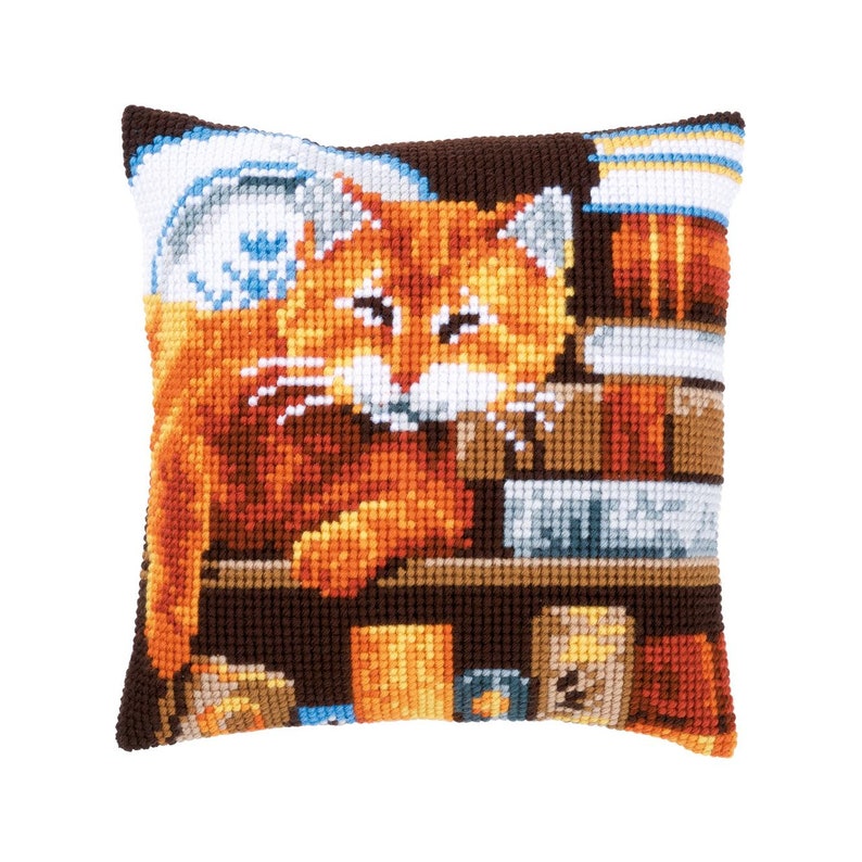 DIY Needlepoint Kit Cushion 20x80 Cm Cross Stitch Kit Pillow Etsy