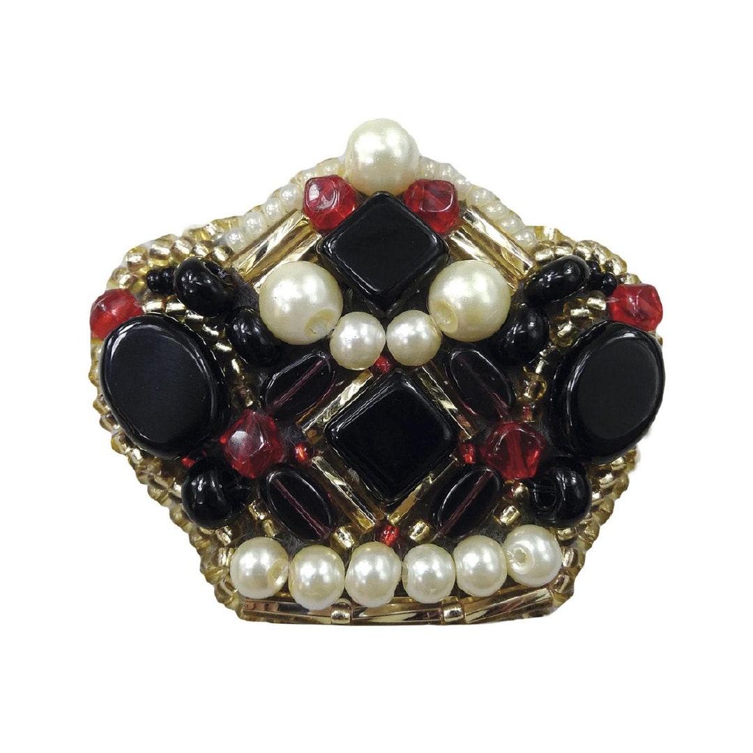 Beadwork Kit for Creating Brooch "empress", DIY Jewelry Making Kit ...