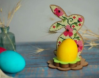 Miniblings Spilla Coniglio Pasqua In Legno Turchese - Fatto A Mano A Berlino - Gioiello Allergenico