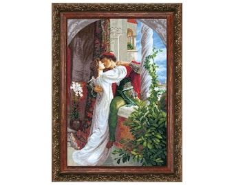 DIY Counted Cross Stitch Kit "Romeo and Juliet", Embroidery kit, Home decor
