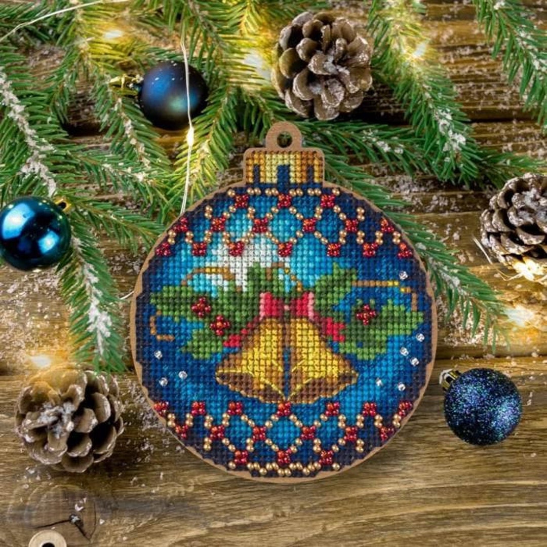 DIY Christmas Tree Toy Kit christmas Bells, Embroidery Kit, Christmas