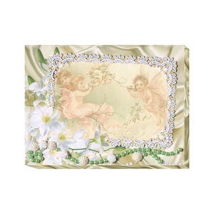 DIY Photo Frame Kit &quot;Delicate Lily of the valley&quot; 14.97&quot;x12.2&quot; / 21.5x16.0 cm, Abris Art B03, Bead Embroidery Kit, Beadwork kit, diy