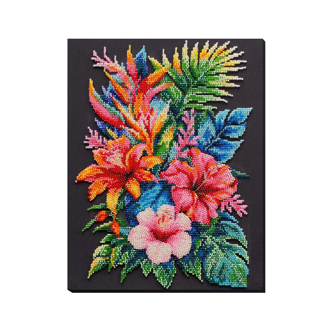 アートキャンバスの DIY ビーズ刺繍キット「Heavenly delight