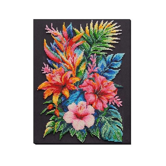 アートキャンバスの DIY ビーズ刺繍キット「Heavenly delight