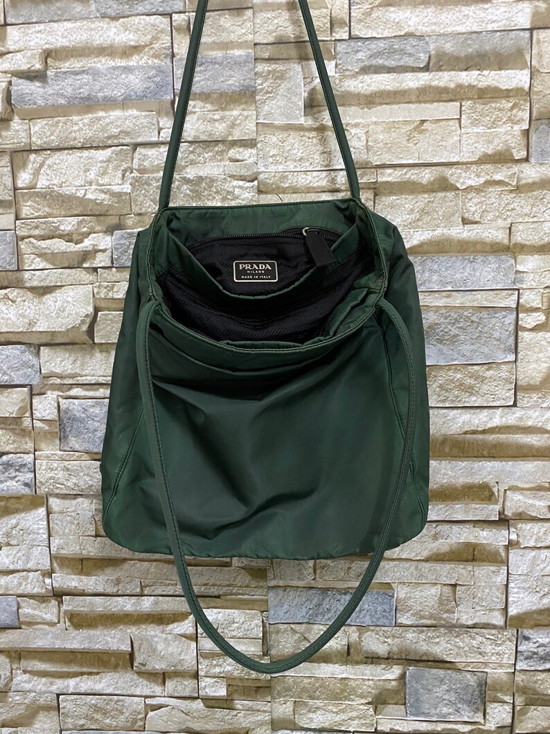prada olive green handbag