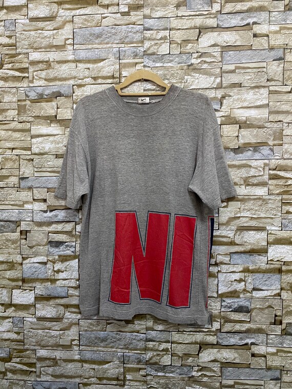 Vintage Nike Shirt Big Logo Nike Swoosh T Shirt Si