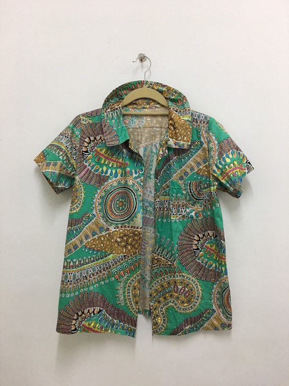 Vintage Baroque Shirt Like Versace Silk Shirt