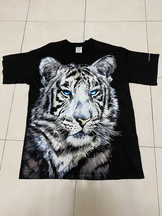 1995 Wild Oats Shirt Tigers All Over Print Vintage