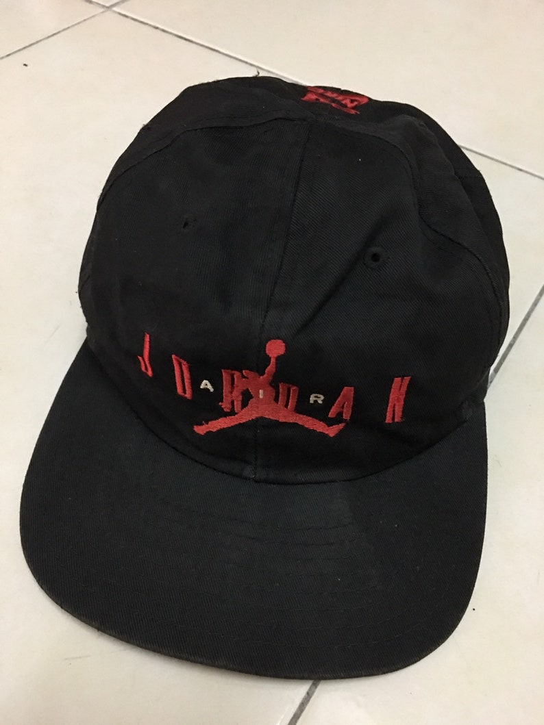 Vintage Nike Air Jordan Cap 23 Snapback Sombrero Mj Jumpman Etsy