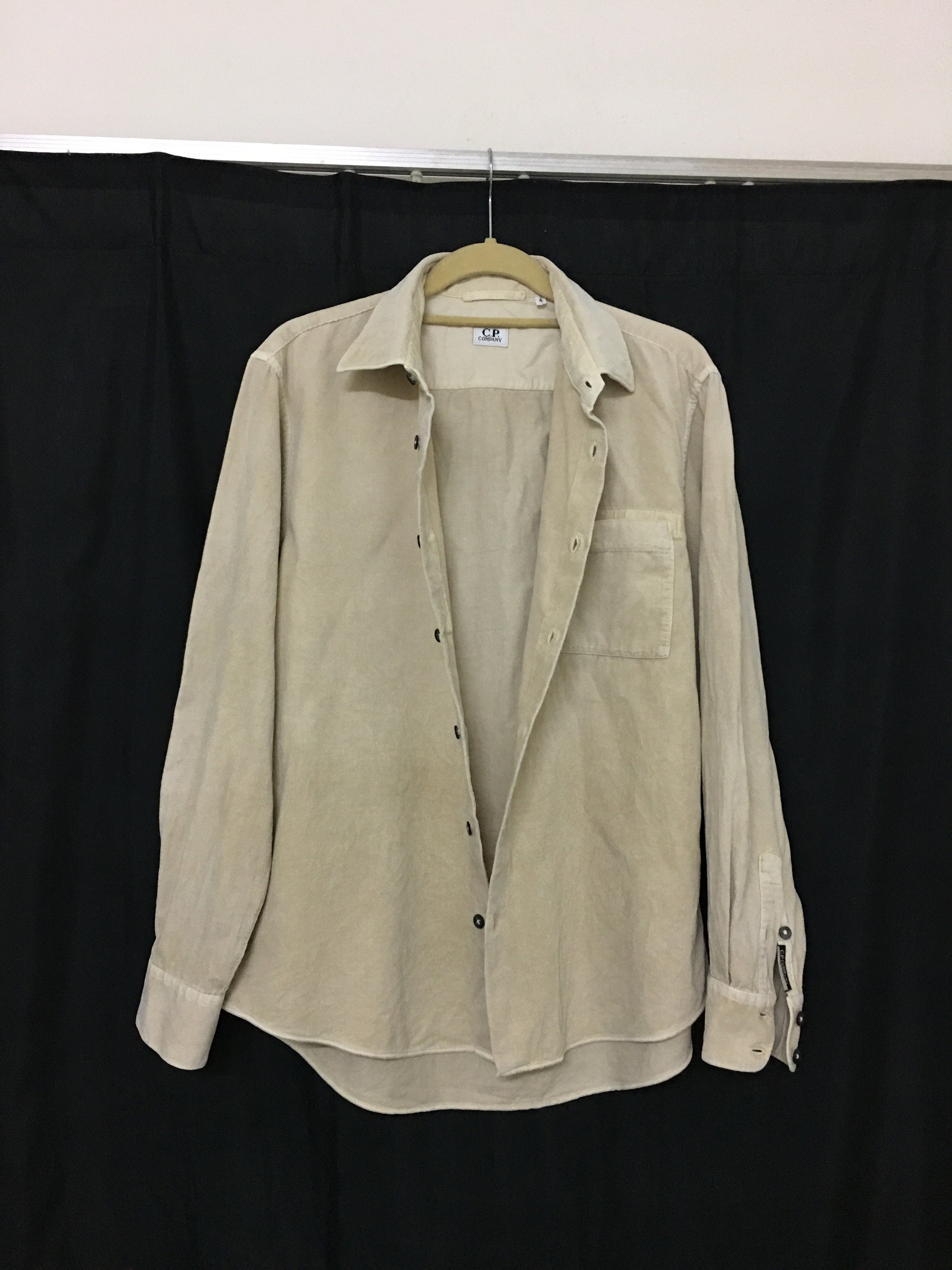 C.P. Company Vintage Corduroy Shirt Button Down Size 4 | Etsy