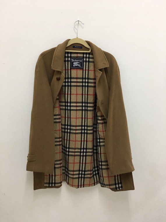 vintage burberry wool coat