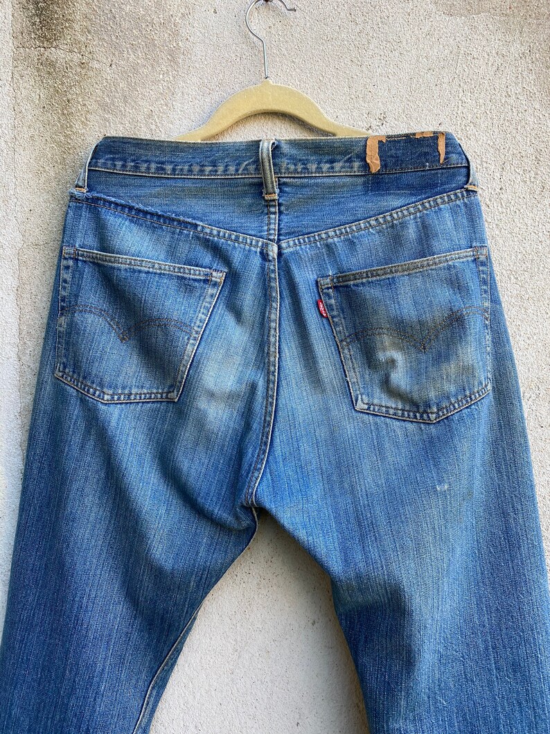 Vintage Levi's 501 Big E Redline Selvedge Jeans Indigo | Etsy