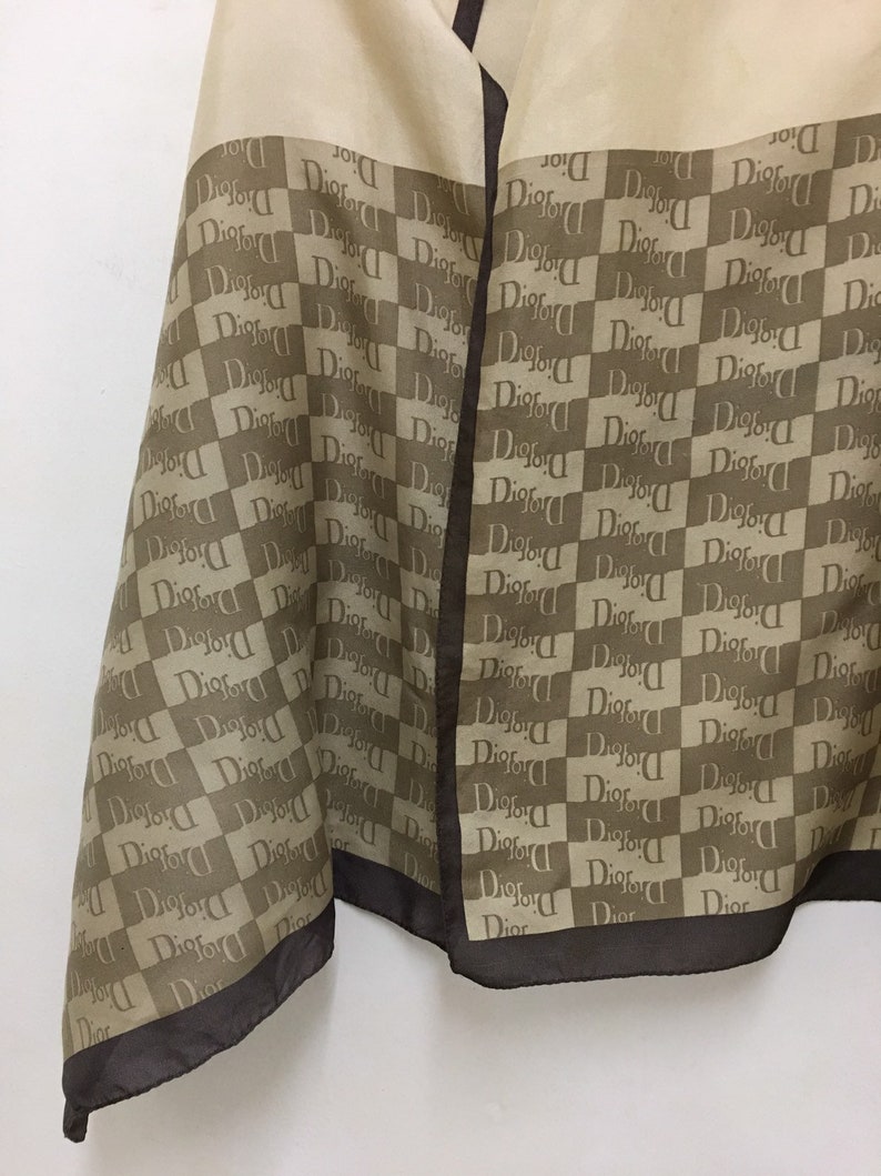 Dior Monogram Scarf Silk 62 X 21 Etsy