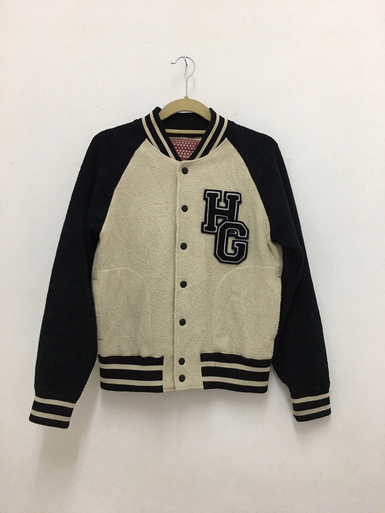 Hysteric Glamour Jacket Fleece Varsity Bowling Bomber Jacket Etsy