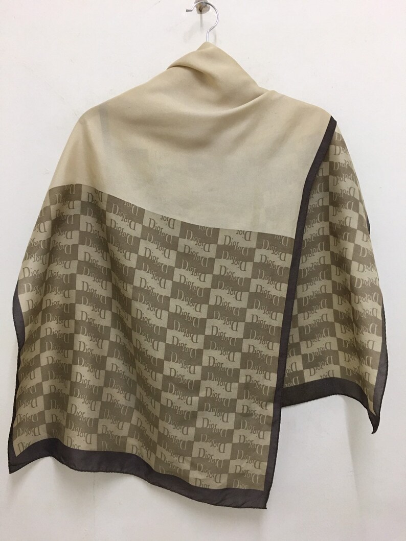 Dior Monogram Scarf Silk 62 X 21 Etsy