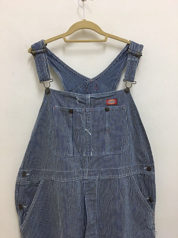 Vintage Dickies Overalls Striped Carpenter Wide le