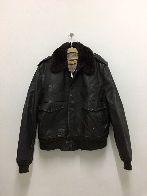 Lederjacke 42 Flight A2 Vintage Usa Size In Military Schott Nyc 674 Bomber Jacket Made K3uTlF1Jc