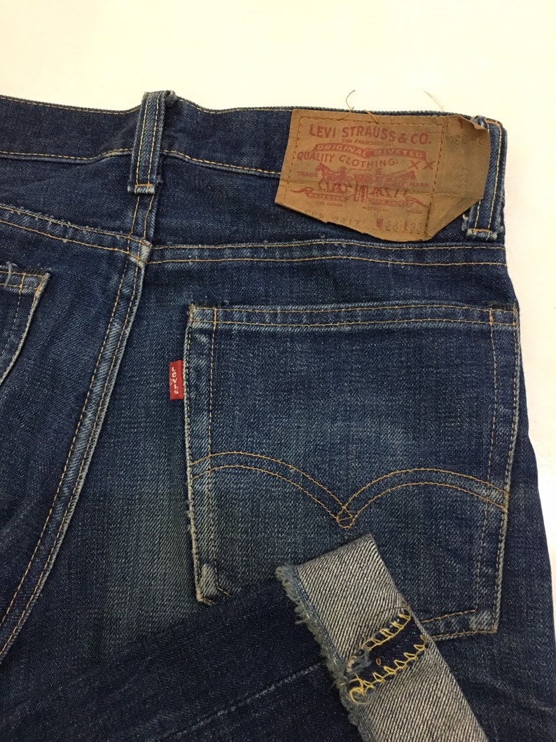 Rare Levis Jeans 805 0217 denim Vintage 1960's Distressed | Etsy