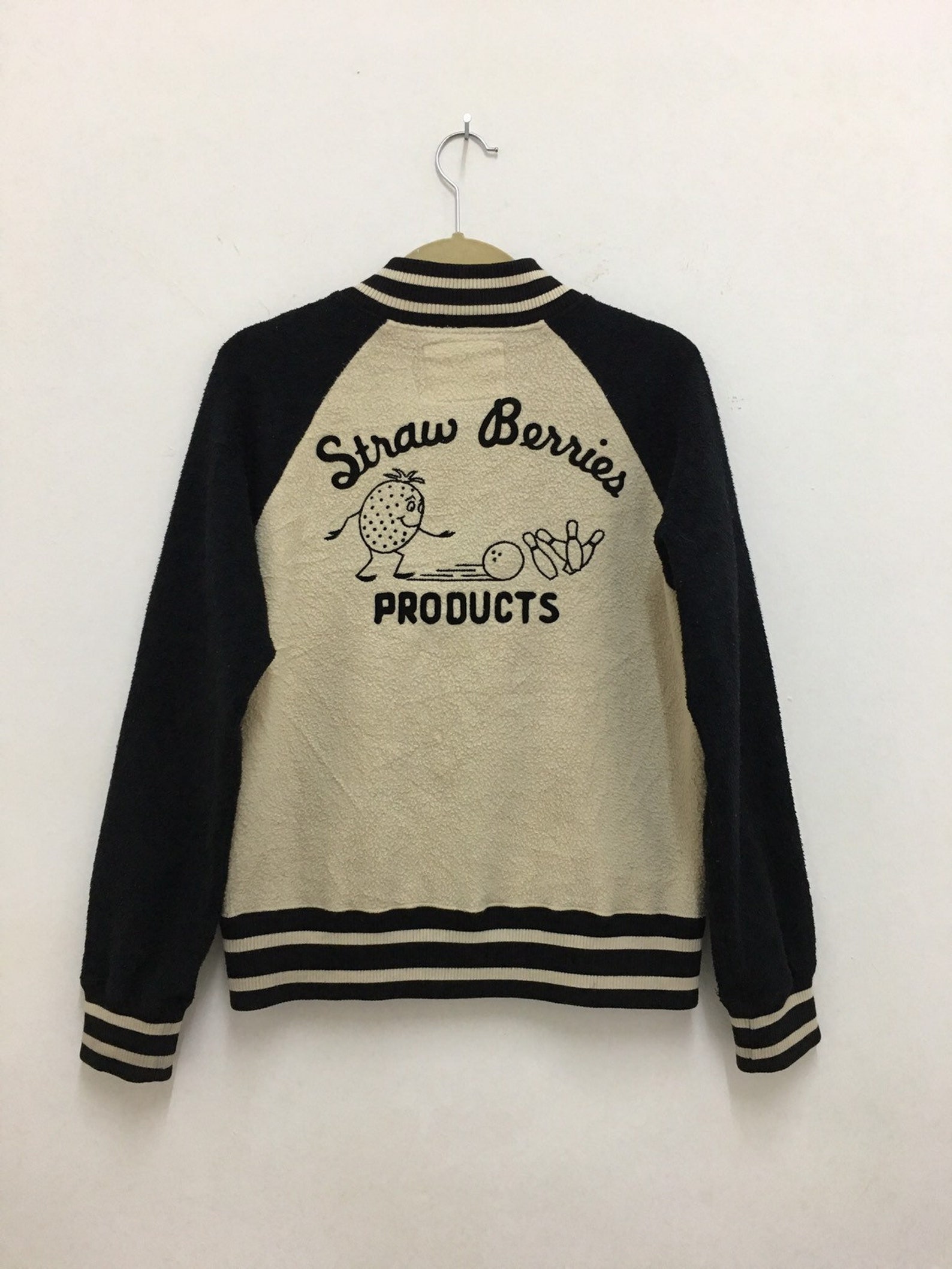 Hysteric Glamour Jacket Fleece Varsity Bowling Bomber Jacket | Etsy