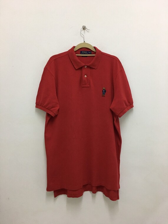 red polo bear shirt