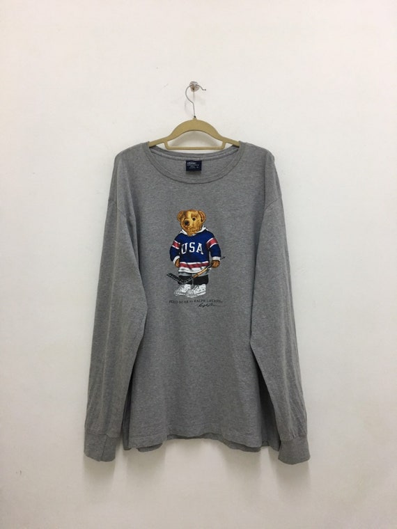 polo bear long sleeve t shirt