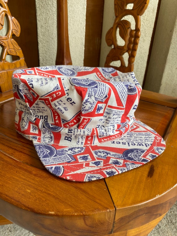 Vintage Budweiser Hat novelty Print Engineer Cap