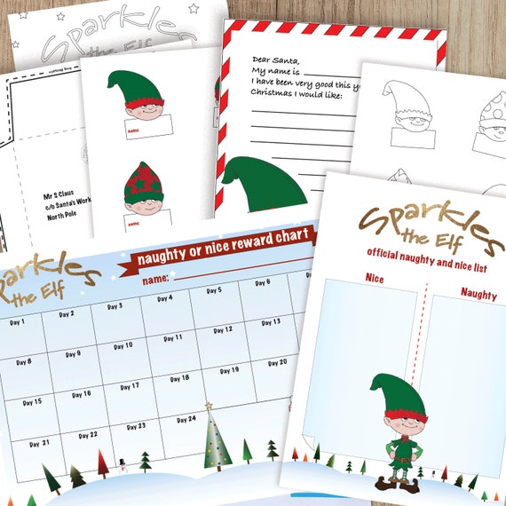 Printable Christmas Elf Reward Chart