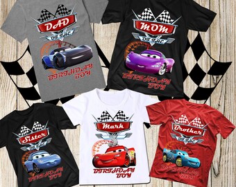 disney cars family shirts