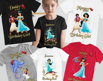 Princess Jasmine Birthday Shirt Aladdin 
