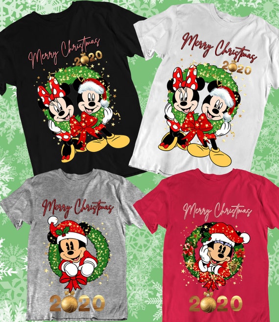 minnie mouse christmas shirt.Ladies/' cotton missy fit long-sleeve shirt! Disney Christmas Family Shirts Mickey mouse christmas shirt