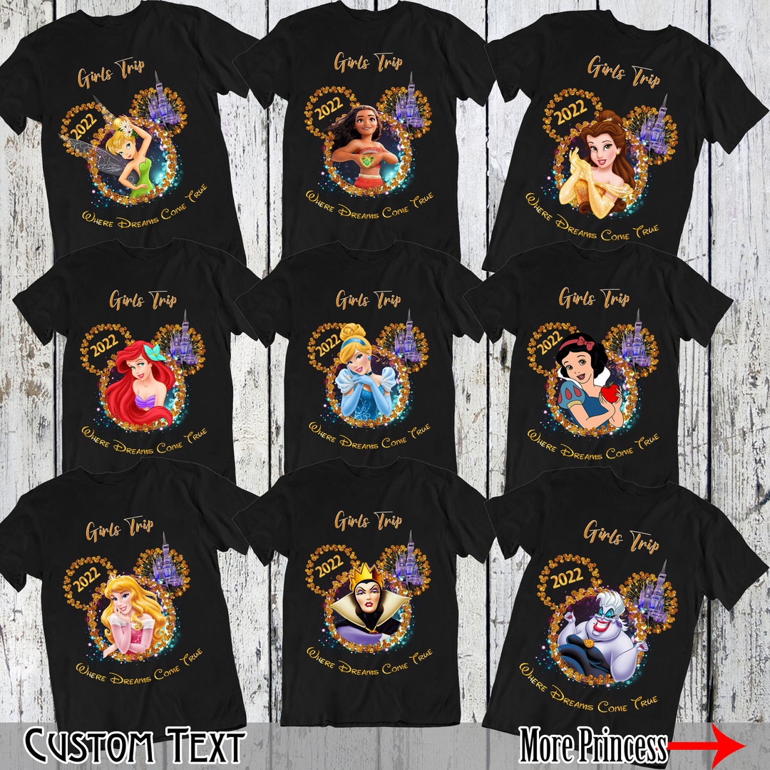 Disney Princess Personalized Disney Princess Shirt Family - Etsy