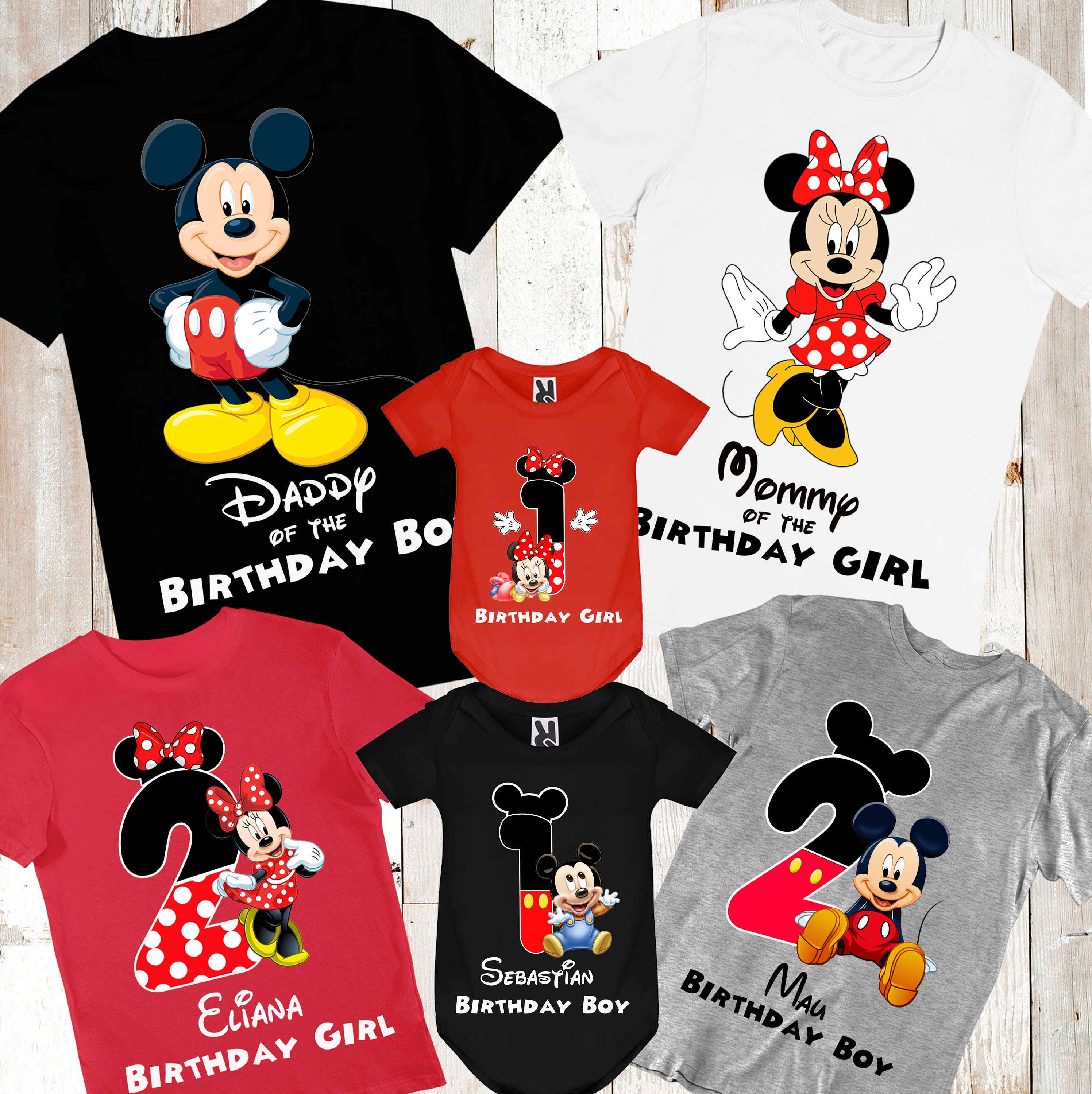 Personalized Mickey Mouse T Shirt All Sizes Available Mickey Mouse Birthday Tee 