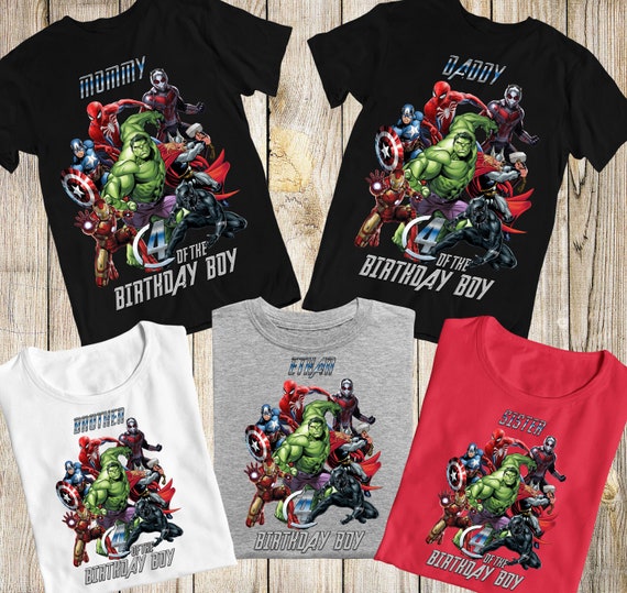 Avengers Matching Family Birthday 