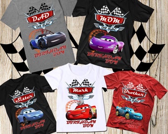 Cars Birthday Shirt Disney Cars Family 