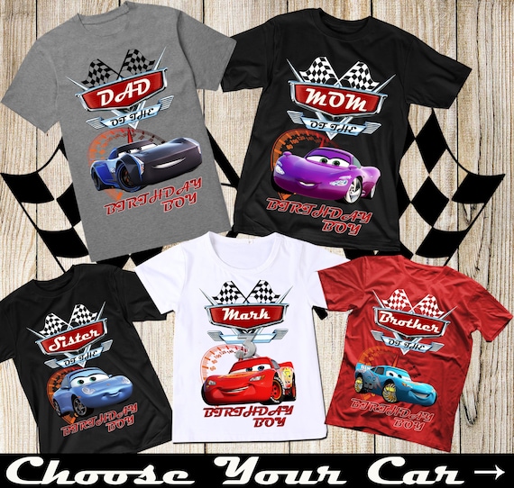 Disney Cars Birthday Shirt Disney Cars 