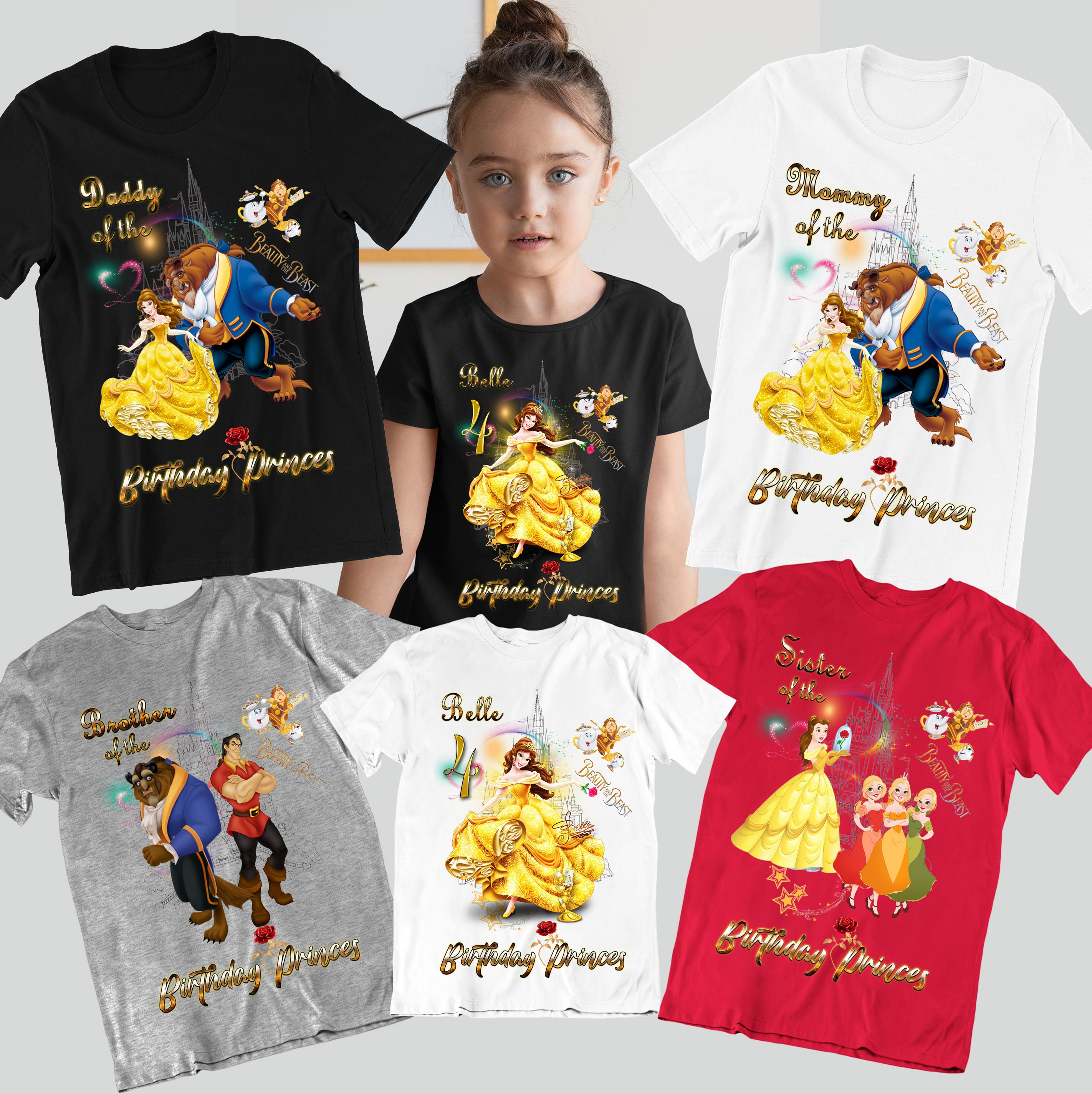 family beauty and the beast shirts