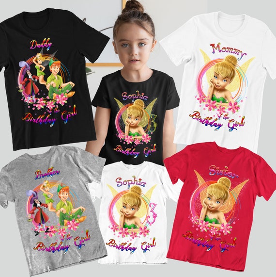 Tinkerbell Birthday Family Matching T 