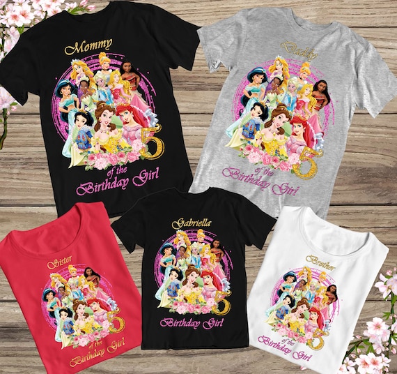 Disney Princess Birthday Shirt 