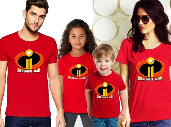 incredibles family shirts