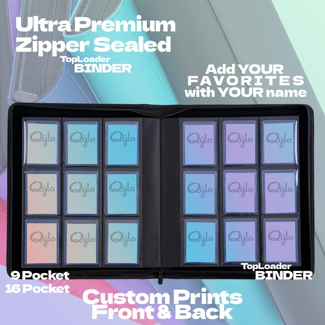 Custom Trading Card TOP LOADER Binder – Pokemon, TCG & Sports | Durable ...