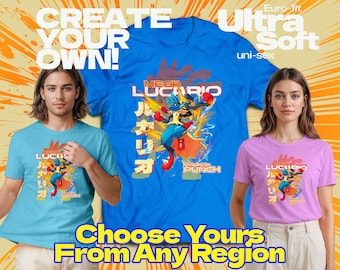 MEGA-EVOLUTIE | Lucario Mega-shirt op maat