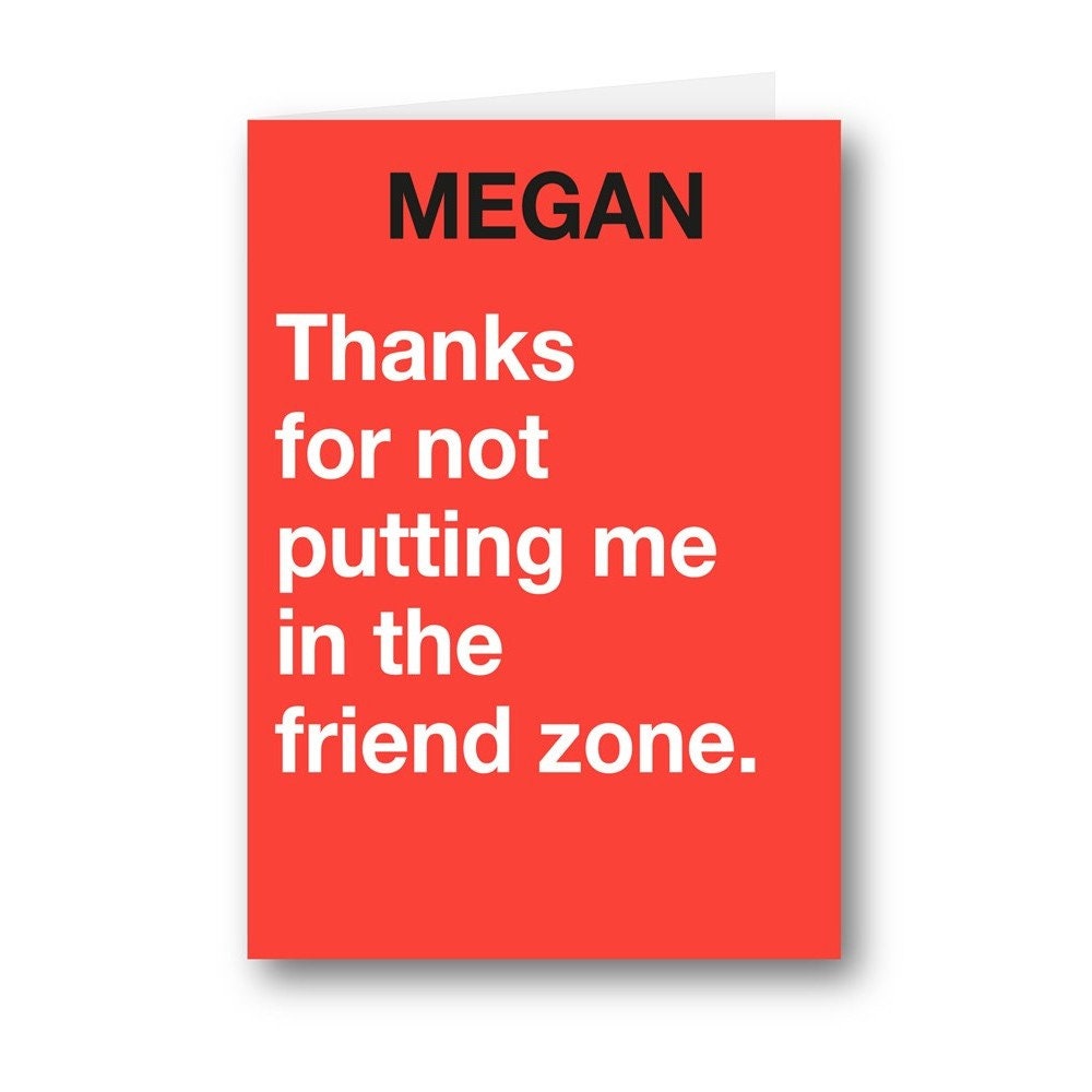 Friend Zone Card - Etsy UK