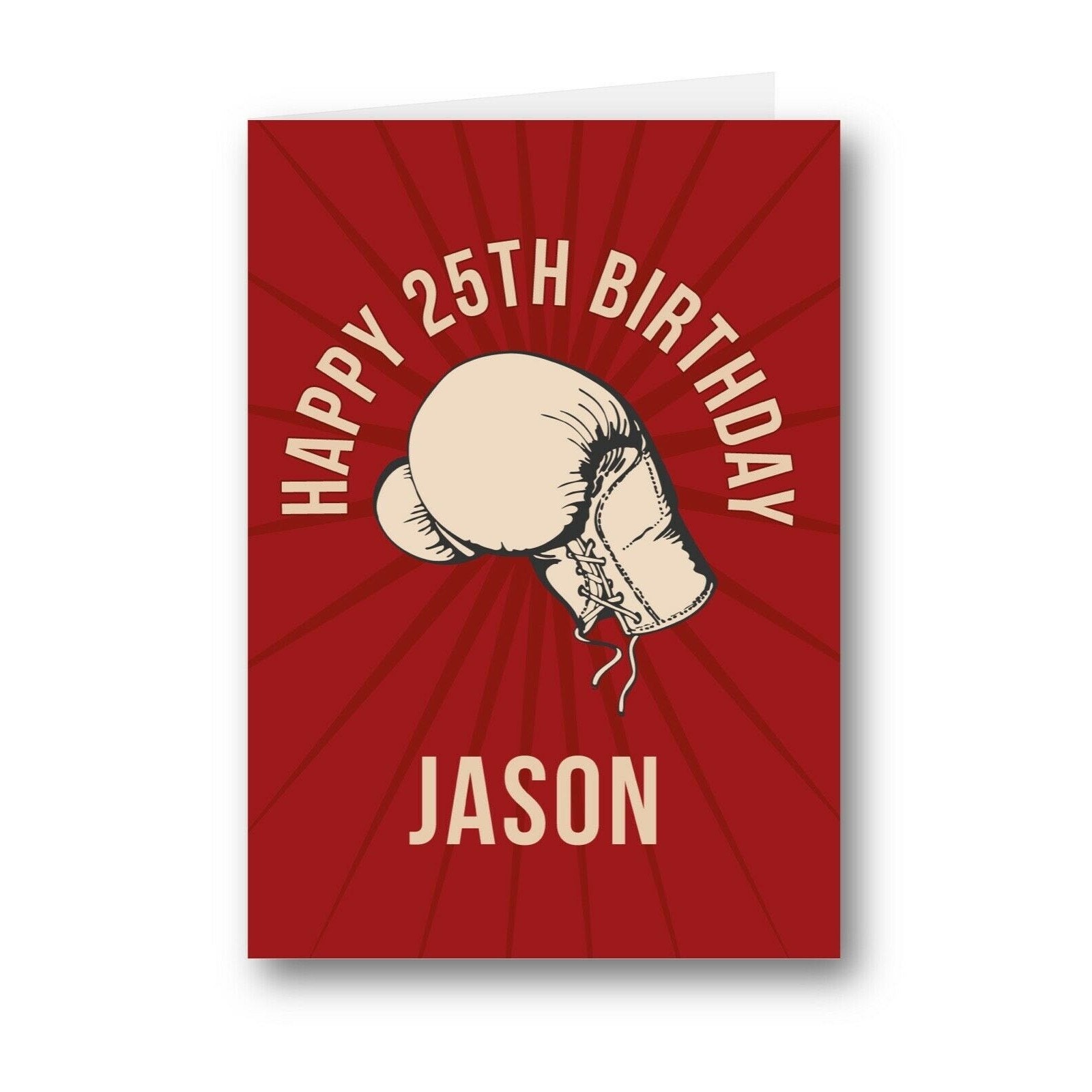 Personalised Card Happy Birthday Boxing Funny 25th 18th 19th Etsy UK