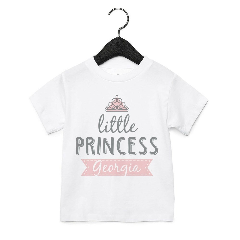 Little Princess Personalised Baby Toddler T Shirt Kids Funny Etsy UK